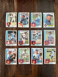 Lot Of 12 1984 Topps Brewers Baseball Cards 2 Of 2