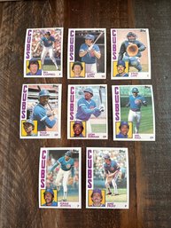 Lot Of 8 1984 Topps Cubs Baseball Cards 1 Of 2
