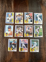 Lot Of 11 1984 Topps Dodgers Baseball Cards