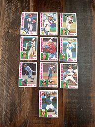 Lot Of 10 1984 Topps Expos Baseball Cards 2 Of 2
