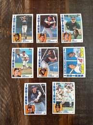 Lot Of 8 1984 Topps Indians Baseball Cards 1 Of 2