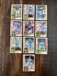 Lot Of 10 1984 Topps Mariners Baseball Cards 2 Of 2