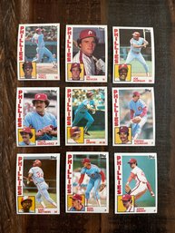Lot Of 9 1984 Topps Phillies Baseball Cards 2 Of 2