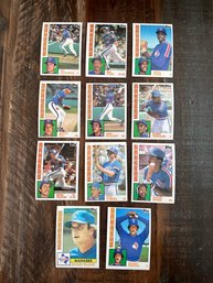 Lot Of 11 1984 Topps Rangers Baseball Cards