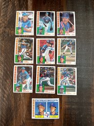 Lot Of 10 1984 Topps Rangers Baseball Cards