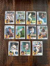 Lot Of 11 1984 Topps Tigers Baseball Cards 2 Of 2