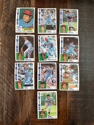Lot Of 10 1984 Topps Twins Baseball Cards