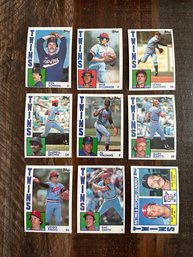 Lot Of 9 1984 Topps Twins Baseball Cards