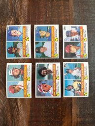 Lot Of 6 1984 Topps 1983 NL Leaders Baseball Cards