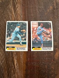 Lot Of 2 1984 Topps 1983 Highlight Baseball Cards