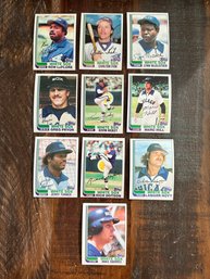 Lot Of 10 1982 Topps White Sox Baseball Cards