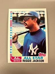 1982 Topps Reggie Jackson All Star Baseball Card #551
