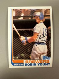 1982 Topps Robin Yount Brewers Baseball Card #435