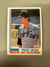 1982 Topps Carl Yastrzemski Red Sox Baseball Card #650