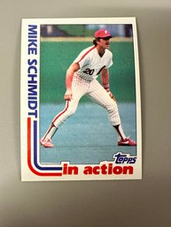 1982 Topps Mike Schmidt In Action Baseball Card #101