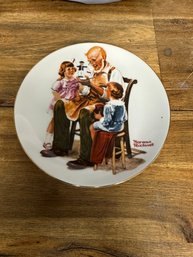 Vintage Norman Rockwell 'the Toymaker' Collector Plate Limited Edition - 1982