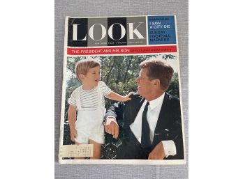Vintage Look Magazine Kennedy And His Son