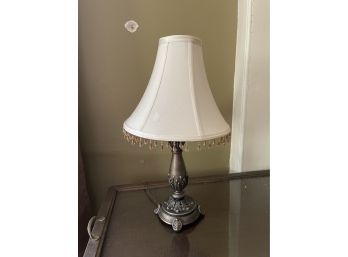 Small Lamp With Beaded Shade