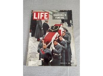 Vintage Life Magazine Churchills Funeral