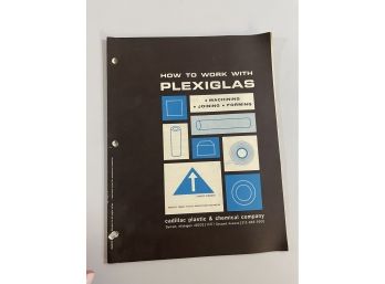 How To Work With Plexiglas Vintage Booklet