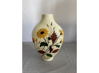 Vintage Flower Painted Vase