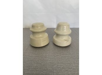 Lot Of 2 Vintage Ceramic Insulators