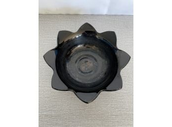 Vintage Black Amethyst Console Bowl