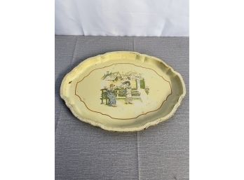 Vintage Kate Greenaway Tin Platter