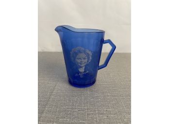 Vintage Cobalt Blue Small Glass Pitcher / Creamer