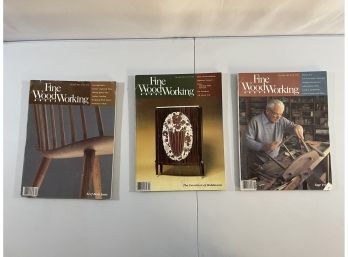 Three Vintage Fine Woodworking Magazines From 1985