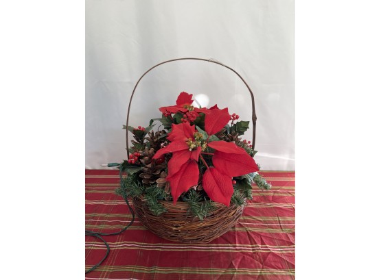 Light Up Faux Poinsetta - Untested