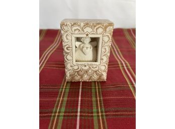 Margaret Furlong Miniature Christmas Ornament - Angel With Heart (2 Of 3)