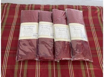 Lot Of 4 Packs Of Decorative Scarfing