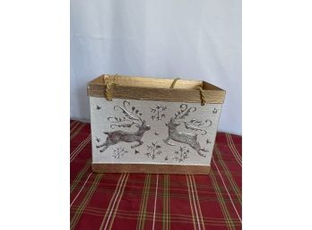 Hand Crafted Christmas Box With Handles