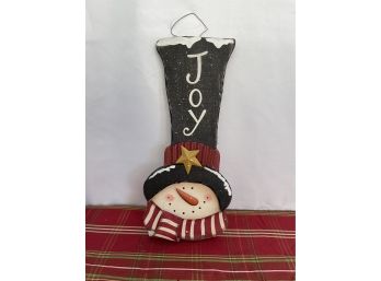 Hanging Snowman Sign