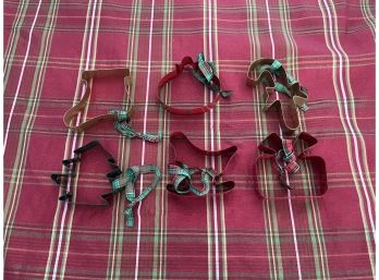 Lot Of 6 Christmas Cookie Cutters