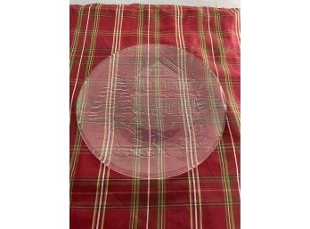 Christmas Glass Plate / Platter