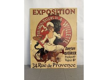 Vintage French Exposition Advertisement Posterboard