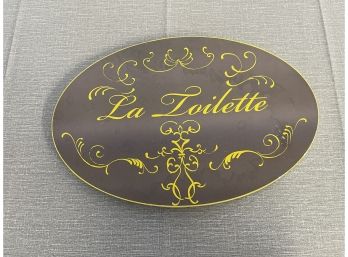 Cute French La Toilette Sign