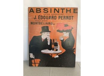 French Absinthe Advertisement Wall Hanging