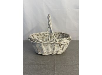 White Handled Basket