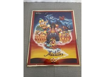 Vintage Original Aladdin Poster Framed