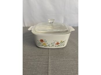 Vintage Corning Ware Autumn Meadow A-1 1/2-B 1.5 Liter Covered Casserole