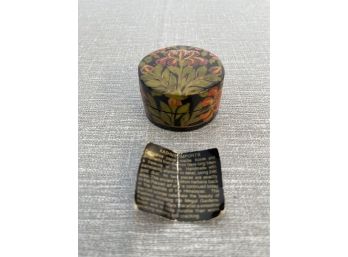 Small Papier Mache Box From India