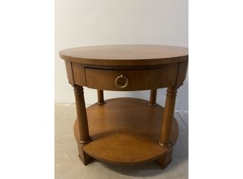 Baker Furniture Side Table With Starburst Top