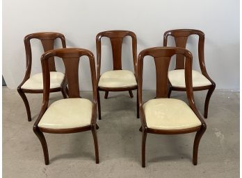 Beautiful Set Of 5 Hickory Chair Company Dining Chairs