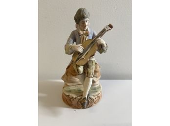 Vintage Musician Figurine Hand Painted From Japan