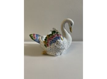 Vintage Vista Alegre Swan Planter/vase