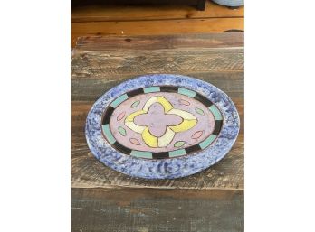 Stone Fish Art Pottery Platter