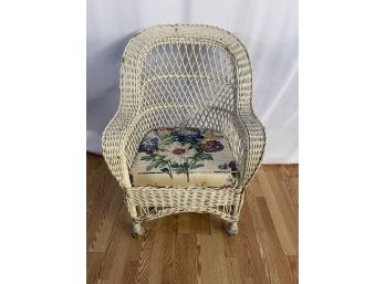 Small Vintage Wicker Chair
